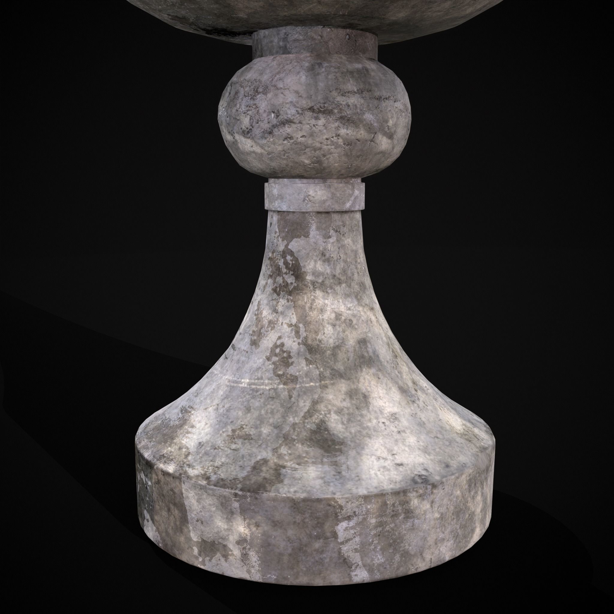 Small Garden Planter Low-poly 3D model_11