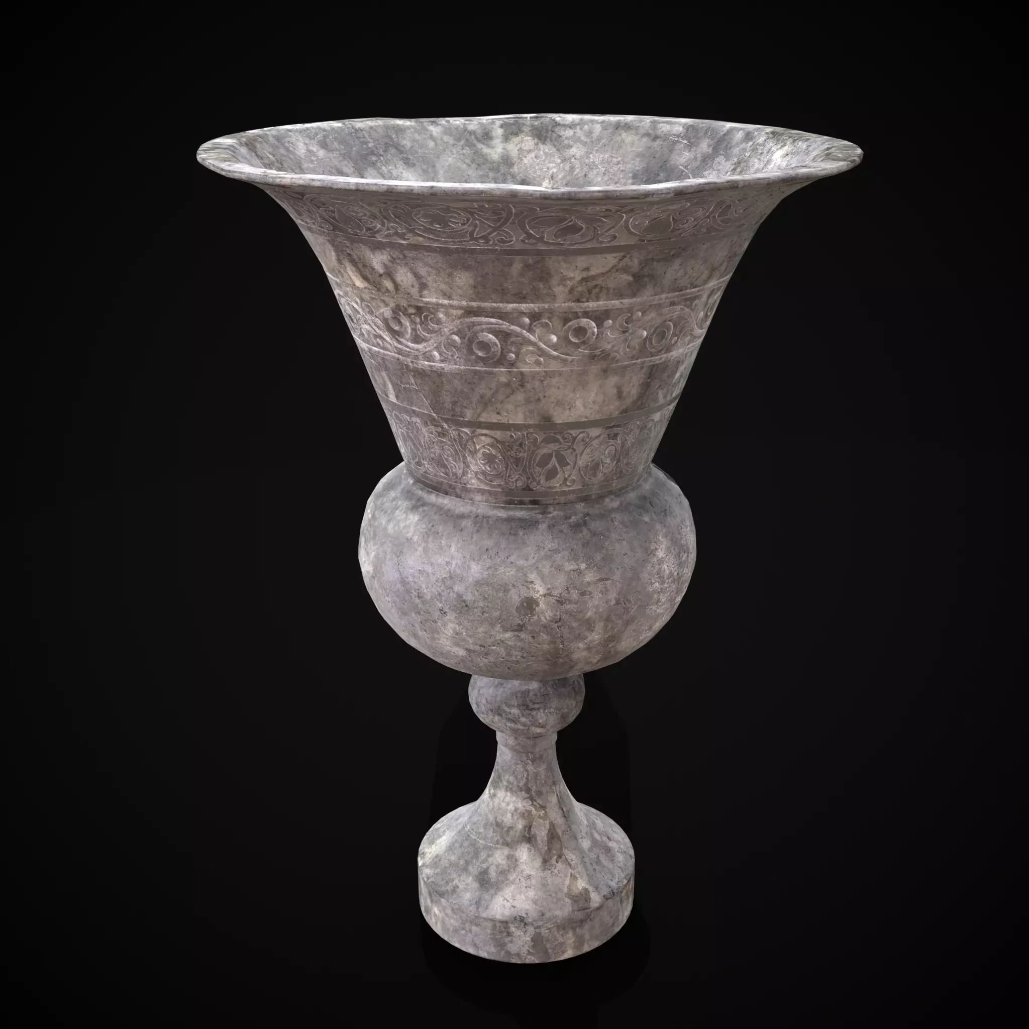 Small Garden Planter Low-poly 3D model_0