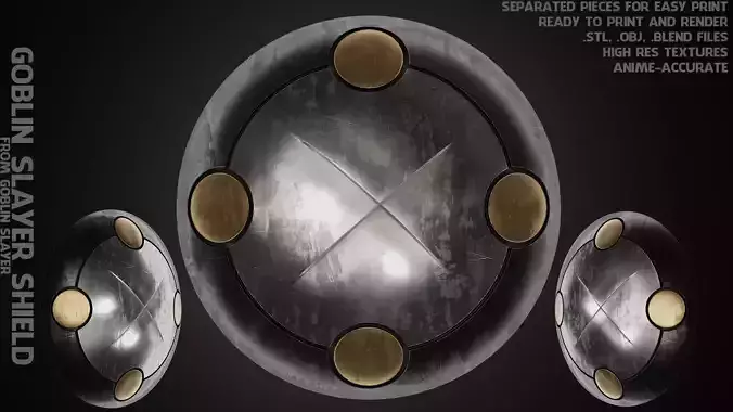 Goblin Slayer Shield for Cosplay 3D print model