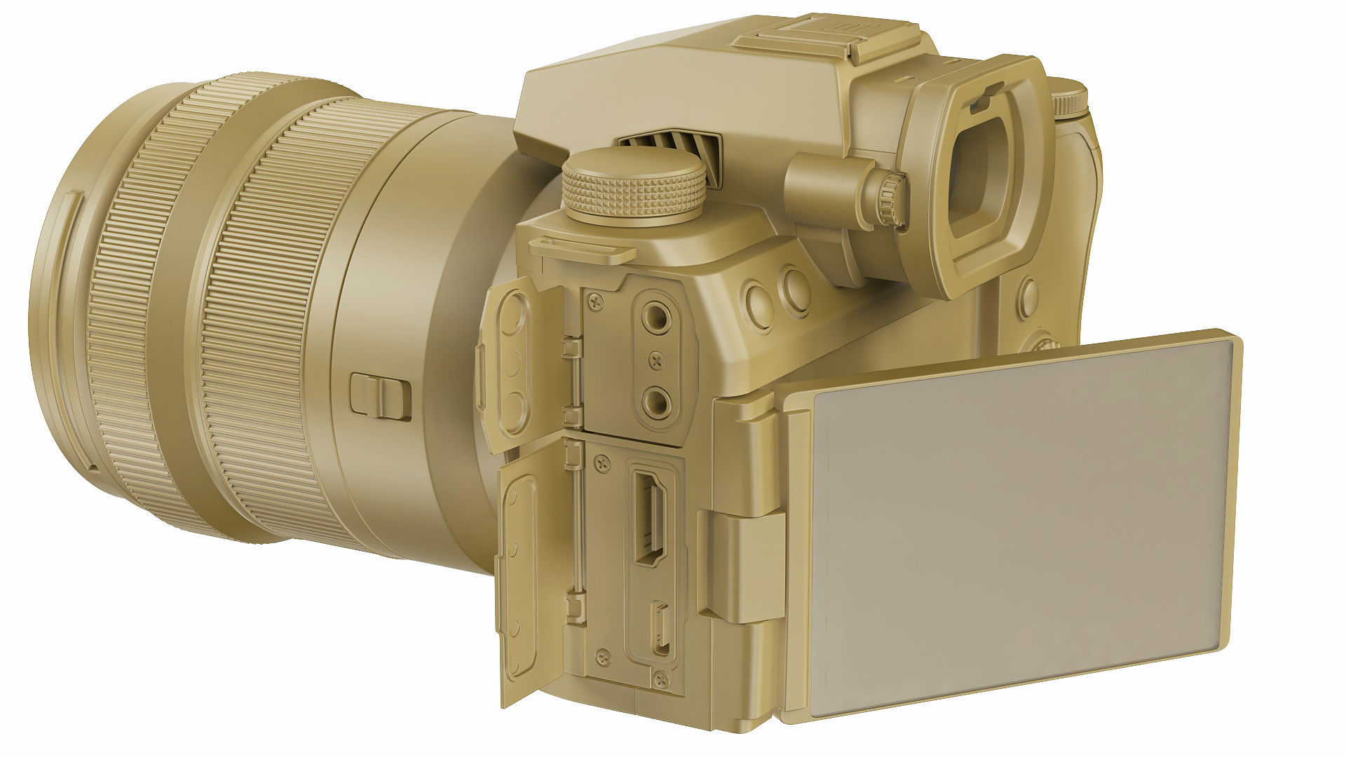 Panasonic Lumix DC-S5 II with lens 3D model_29