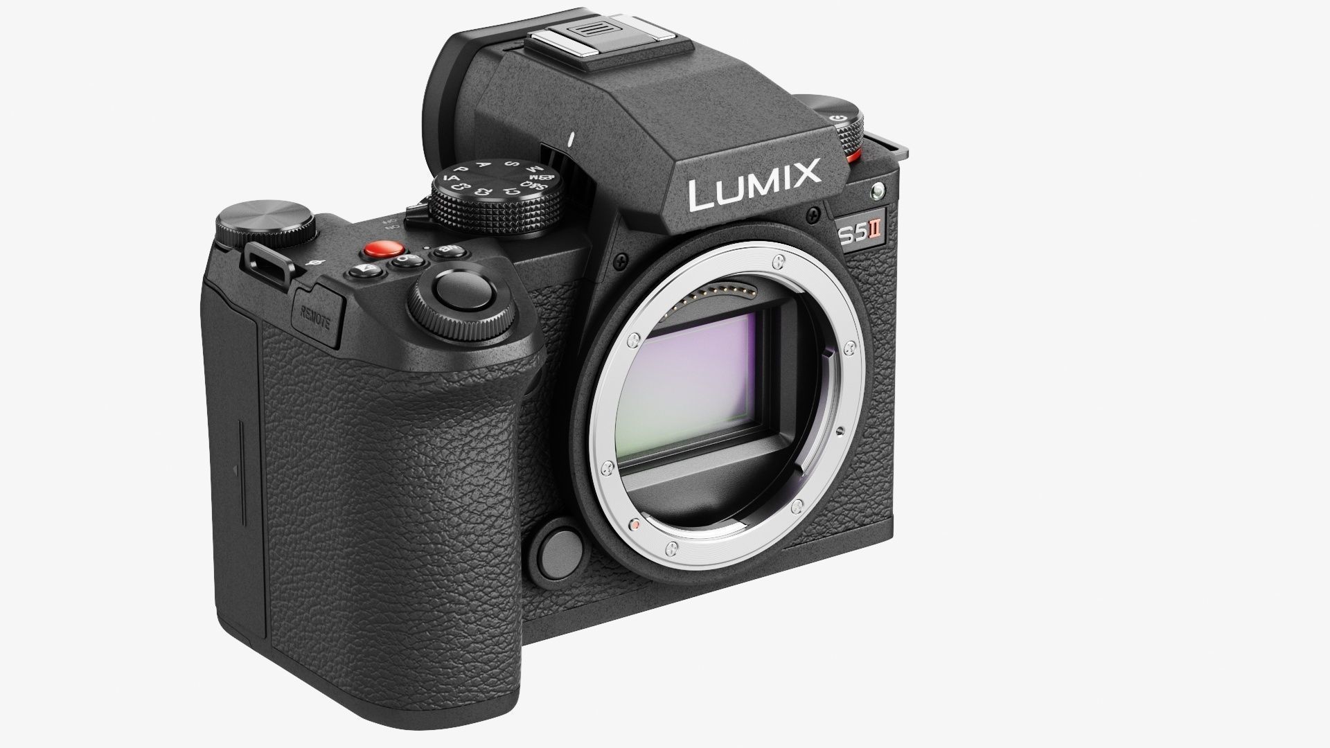Panasonic Lumix DC-S5 II with lens 3D model_2