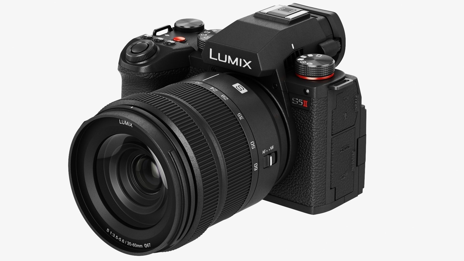 Panasonic Lumix DC-S5 II with lens 3D model_6