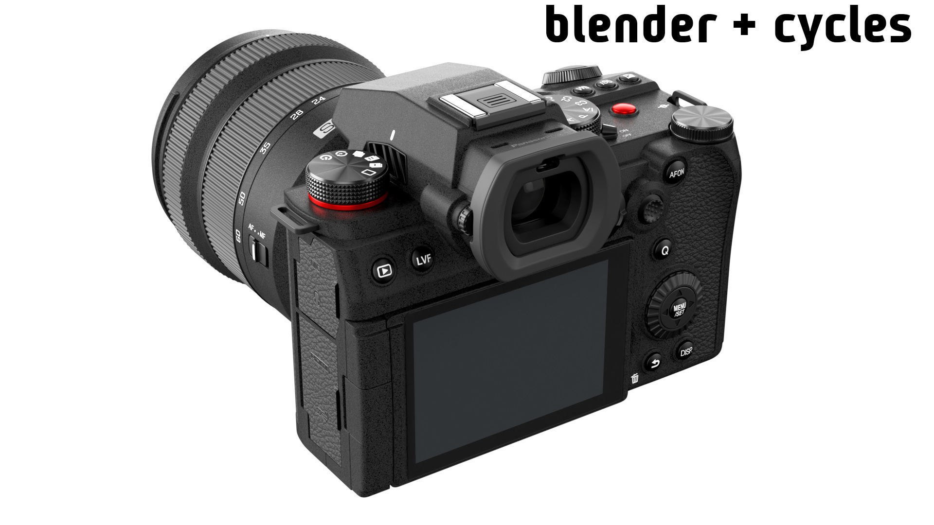 Panasonic Lumix DC-S5 II with lens 3D model_21