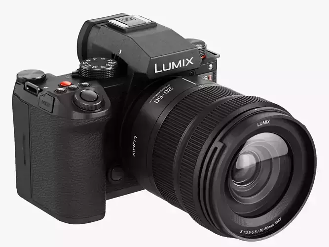 Panasonic Lumix DC-S5 II with lens 3D model