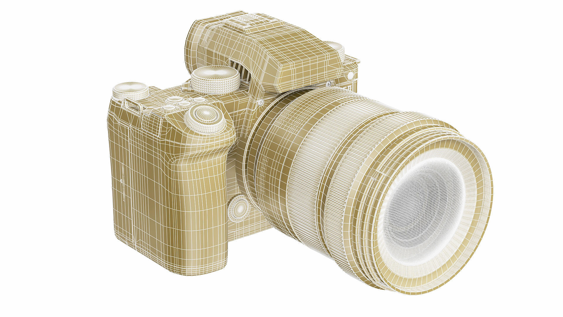 Panasonic Lumix DC-S5 II with lens 3D model_30