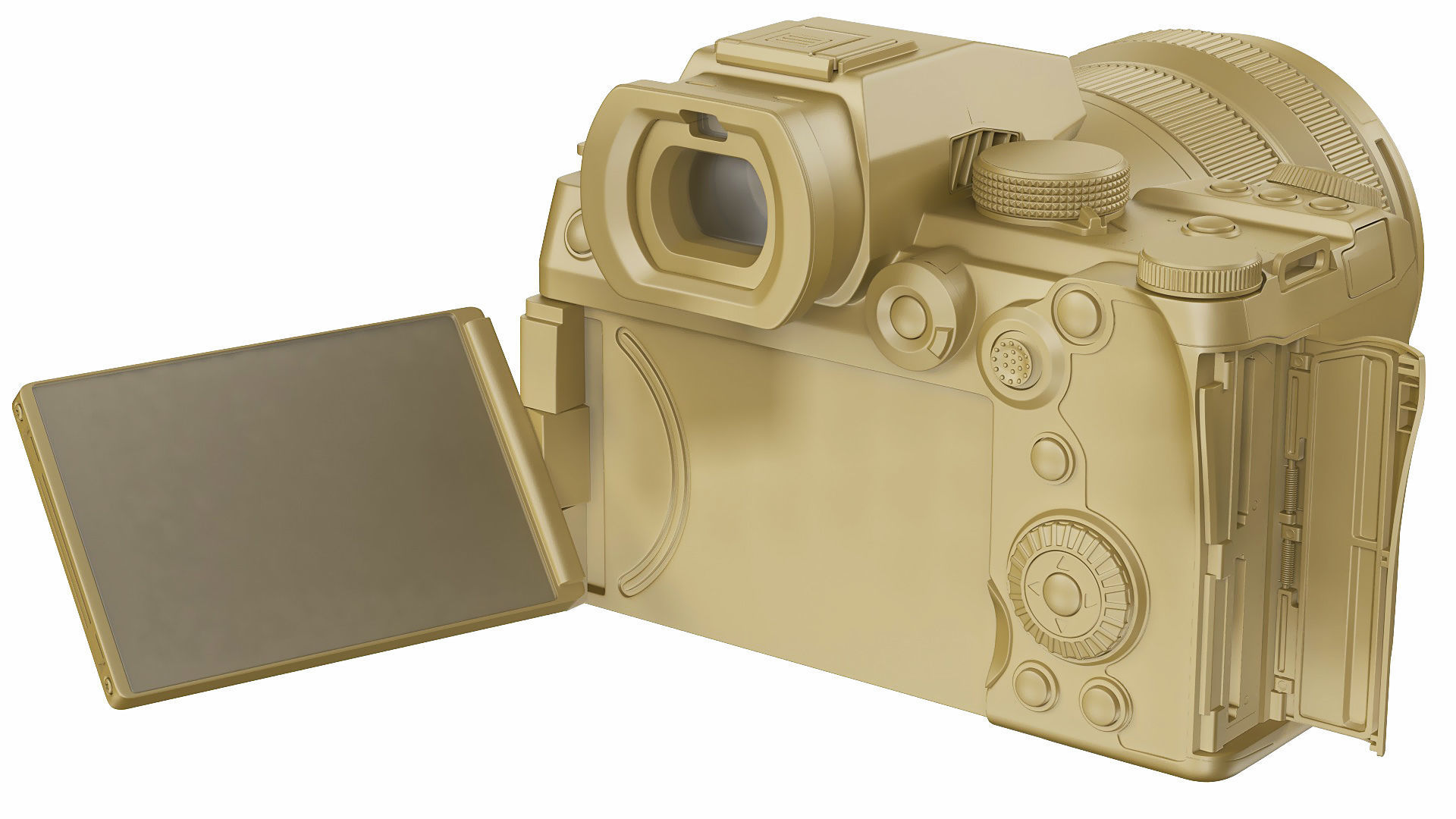 Panasonic Lumix DC-S5 II with lens 3D model_28