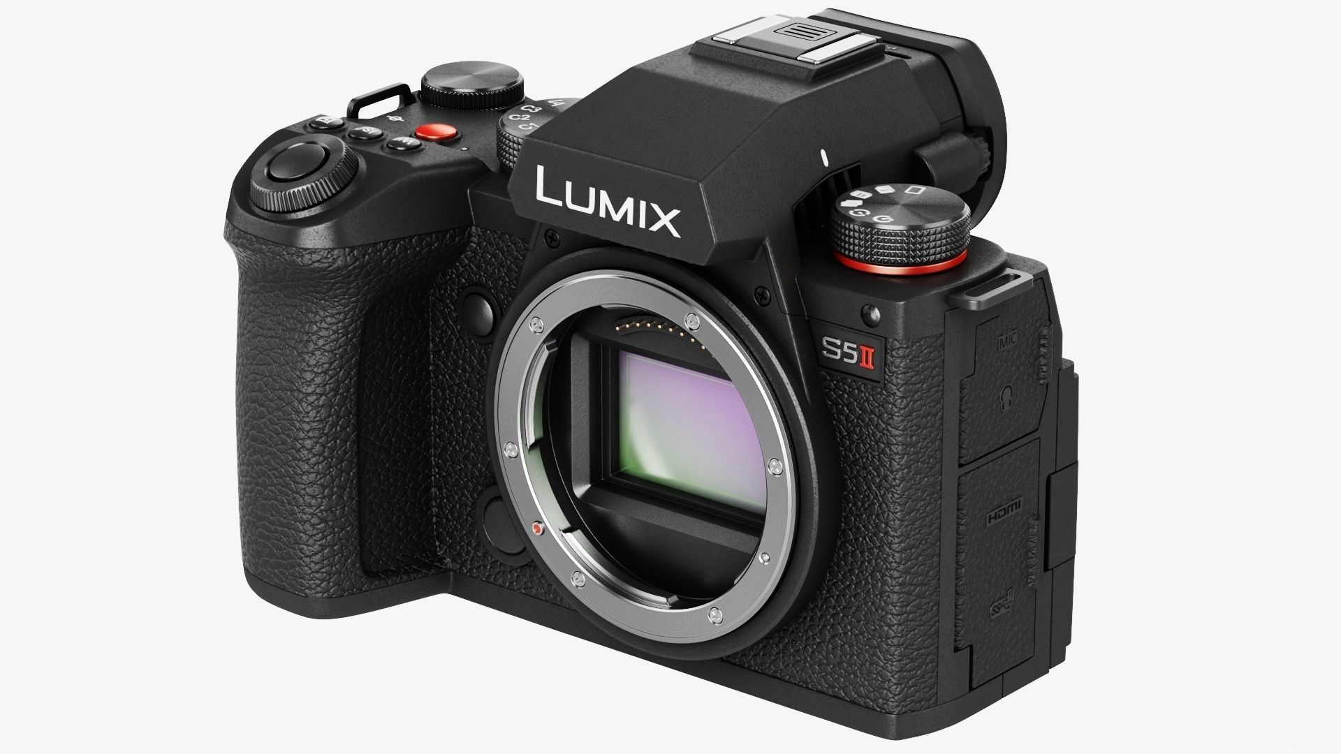 Panasonic Lumix DC-S5 II with lens 3D model_7