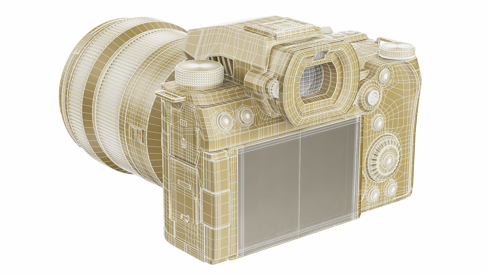 Panasonic Lumix DC-S5 II with lens 3D model_31