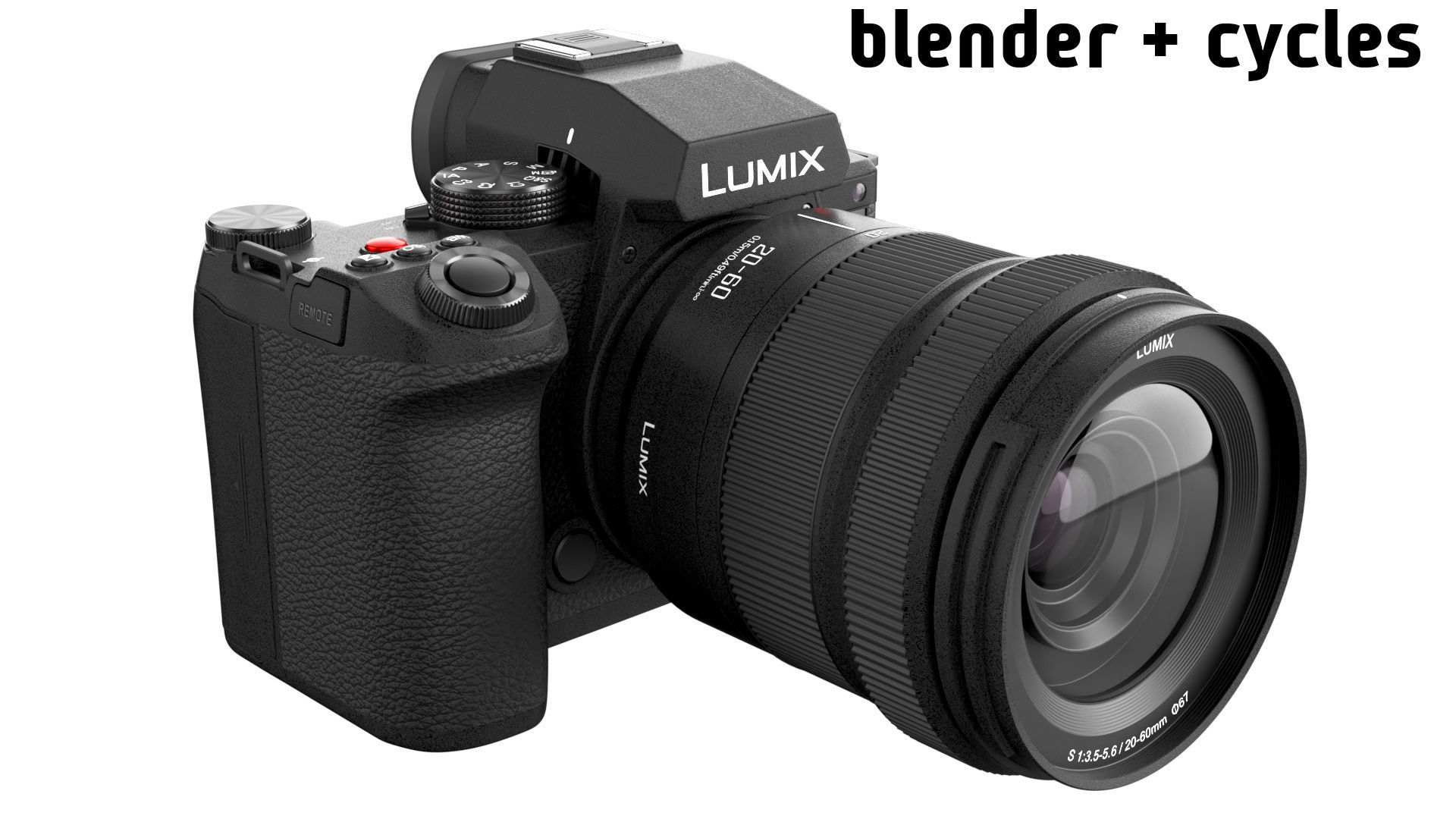 Panasonic Lumix DC-S5 II with lens 3D model_20
