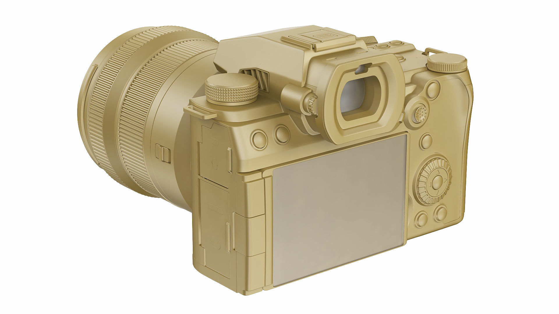 Panasonic Lumix DC-S5 II with lens 3D model_25