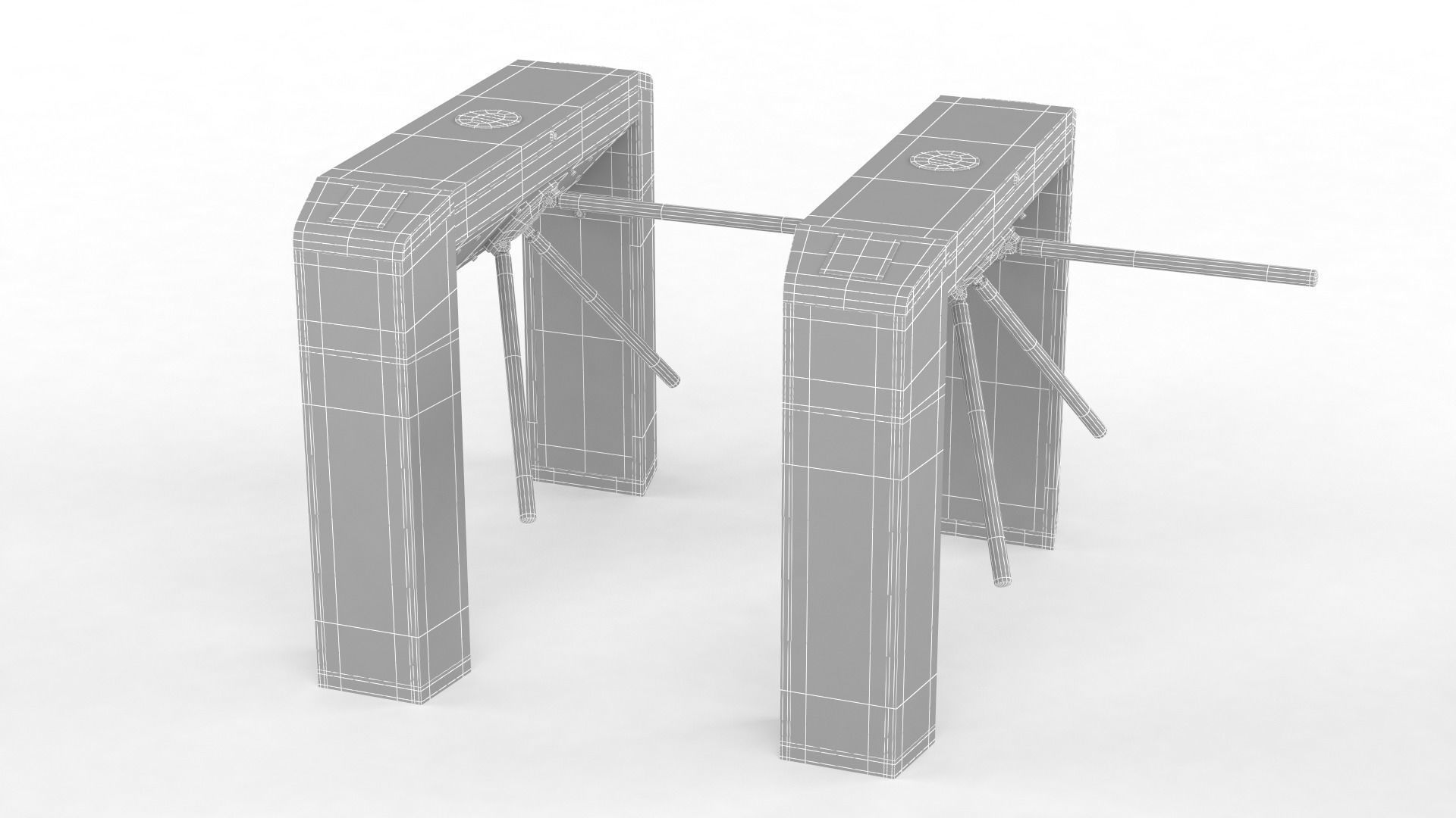 Turnstile Gate 3D model_6