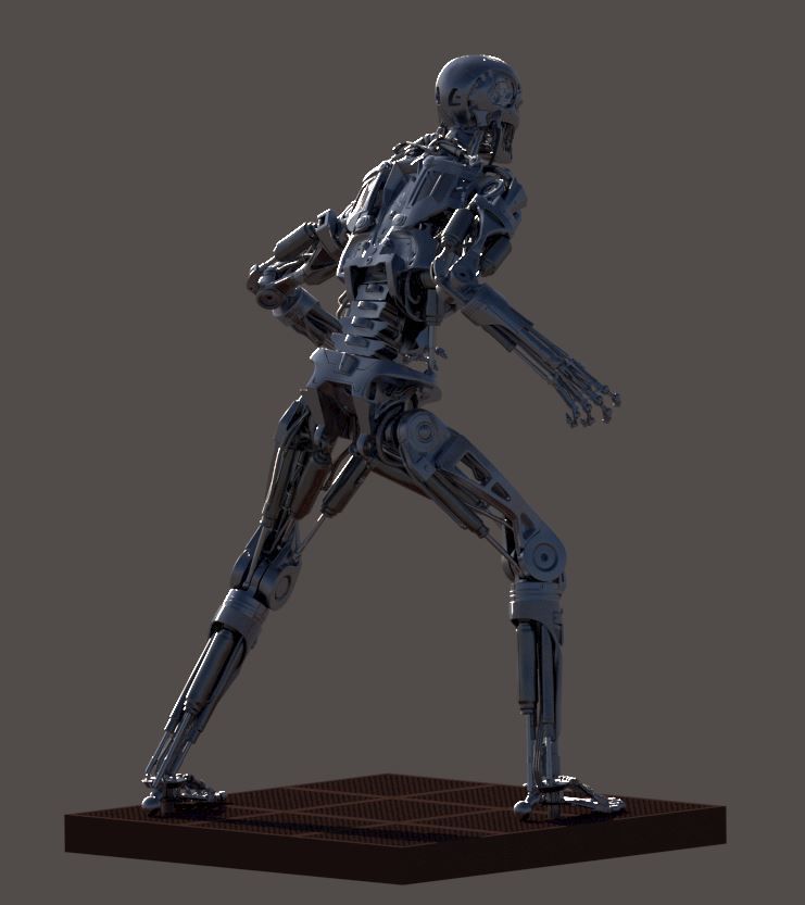 Terminator T-800 Endoskeleton T1 V4 High Detal 3D print model_1