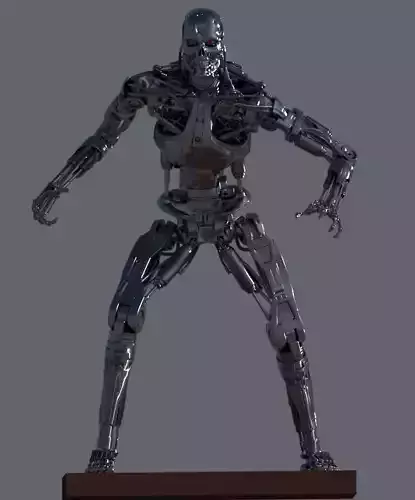 Terminator T-800 Endoskeleton T1 V4 High Detal 3D print model