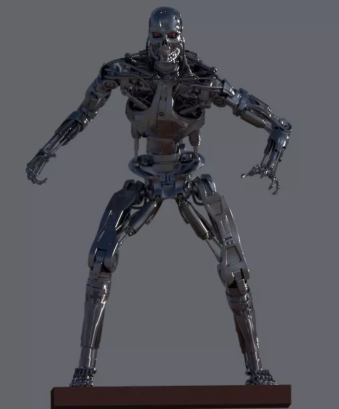 Terminator T-800 Endoskeleton T1 V4 High Detal 3D print model_0