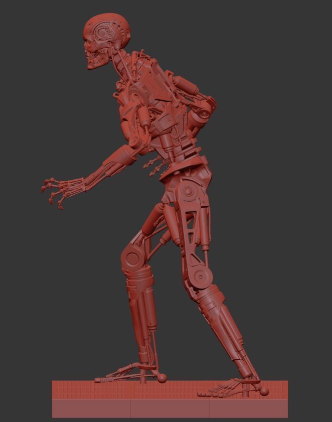 Terminator T-800 Endoskeleton T1 V4 High Detal 3D print model_10