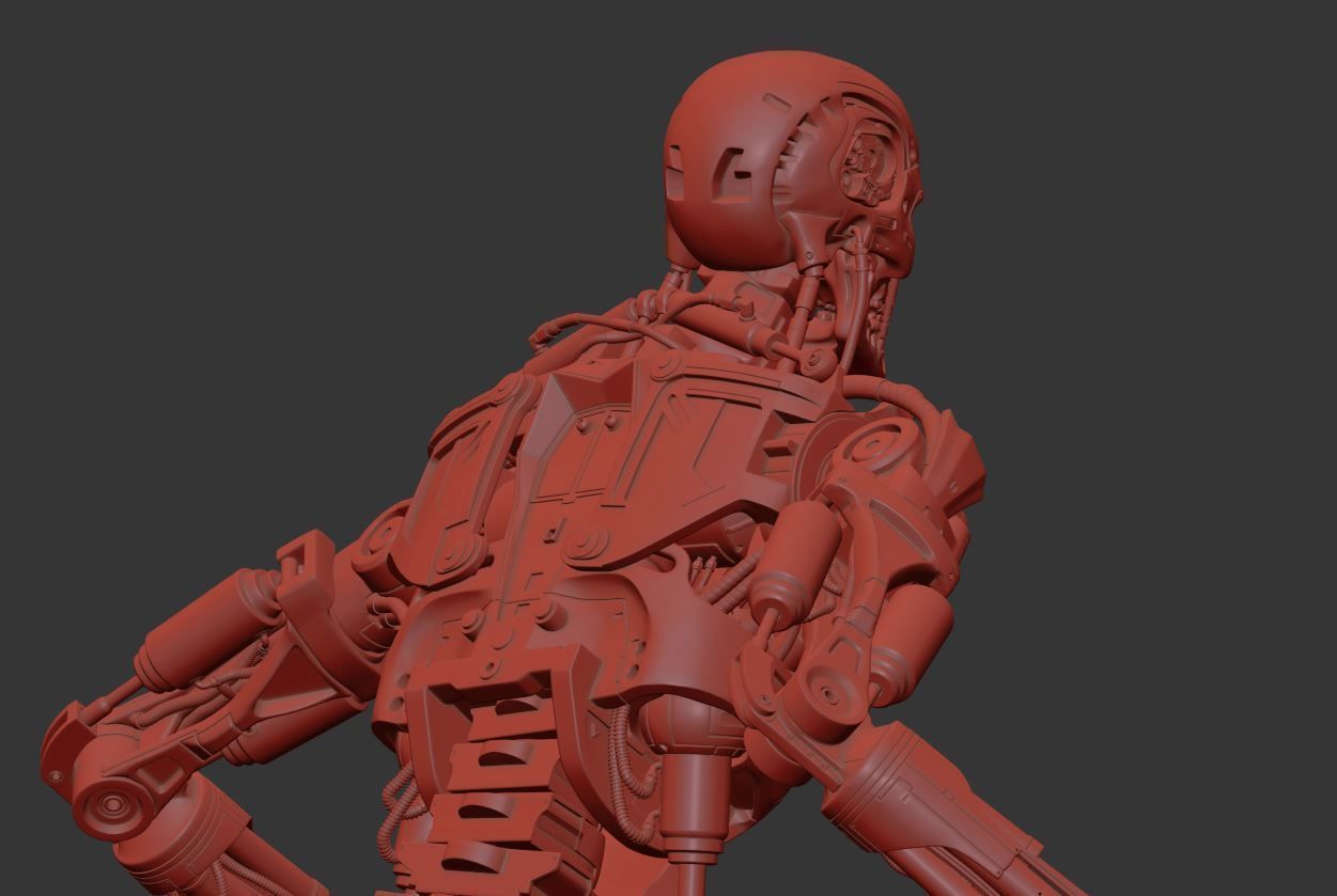 Terminator T-800 Endoskeleton T1 V4 High Detal 3D print model_28