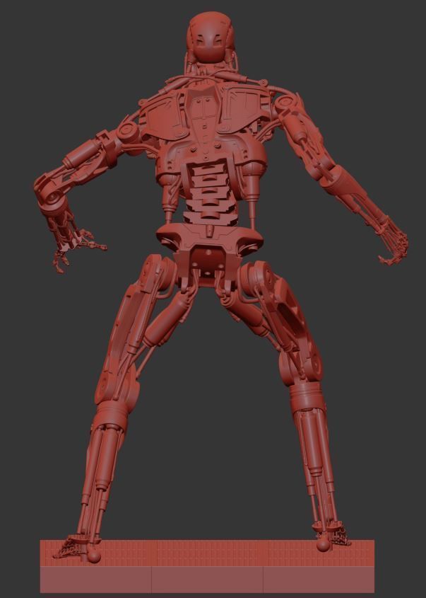 Terminator T-800 Endoskeleton T1 V4 High Detal 3D print model_24