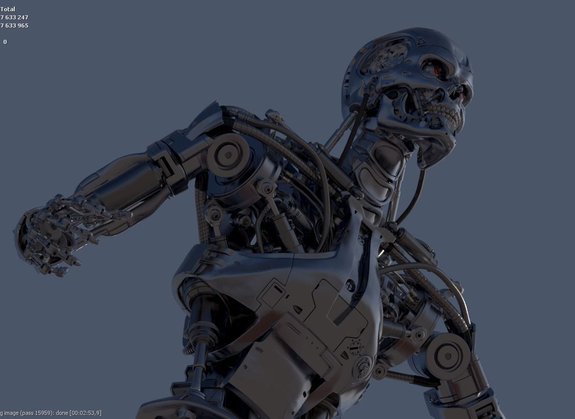Terminator T-800 Endoskeleton T1 V4 High Detal 3D print model_33
