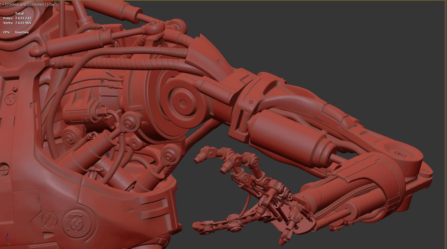 Terminator T-800 Endoskeleton T1 V4 High Detal 3D print model_16