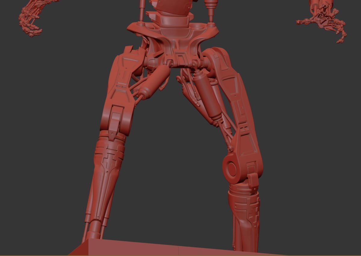 Terminator T-800 Endoskeleton T1 V4 High Detal 3D print model_11