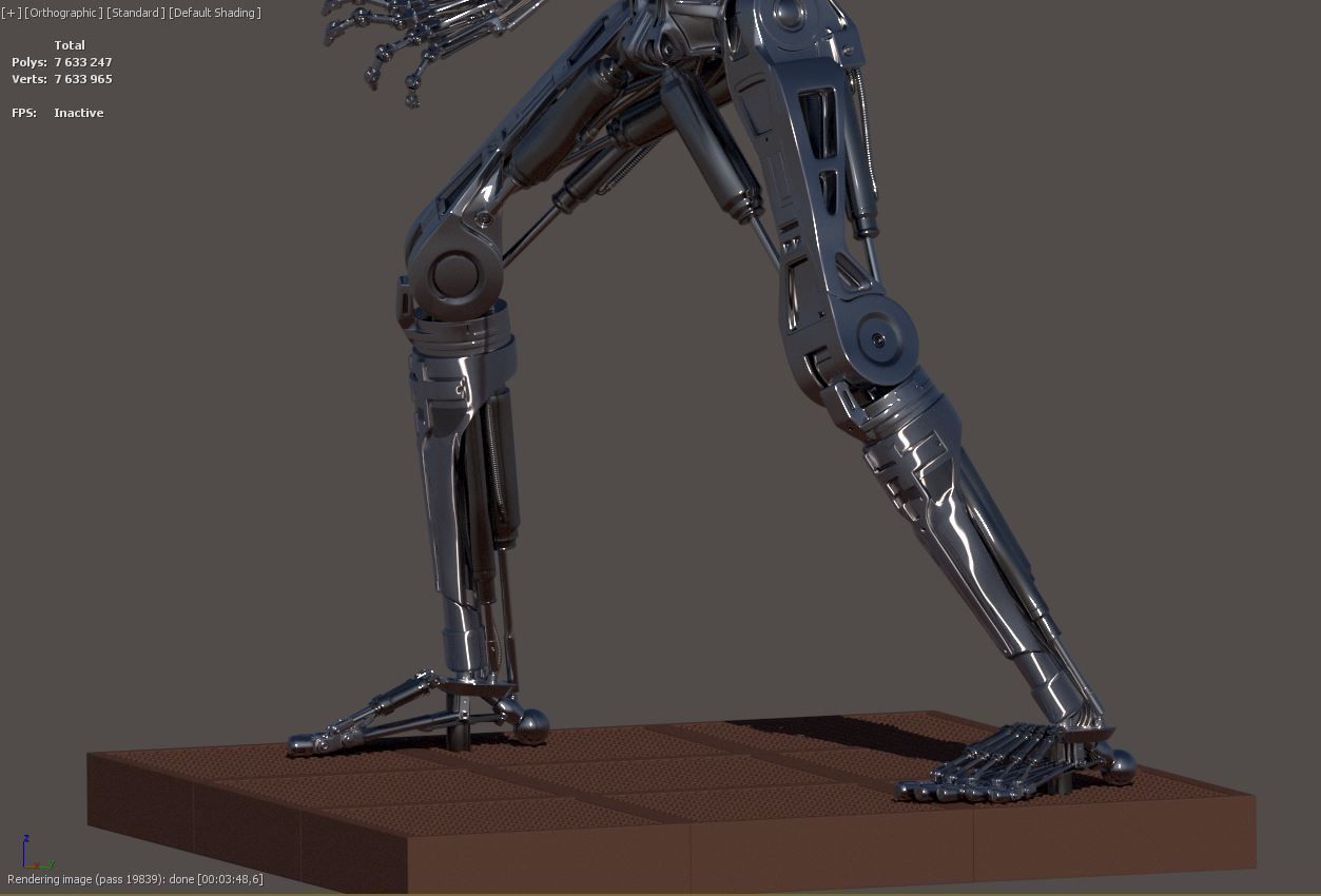 Terminator T-800 Endoskeleton T1 V4 High Detal 3D print model_34