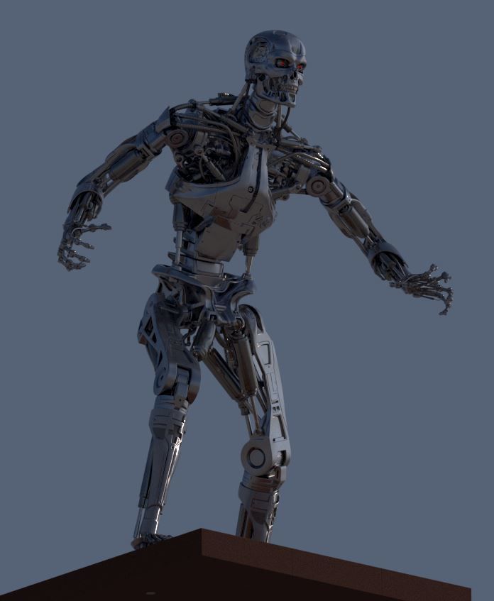 Terminator T-800 Endoskeleton T1 V4 High Detal 3D print model_2