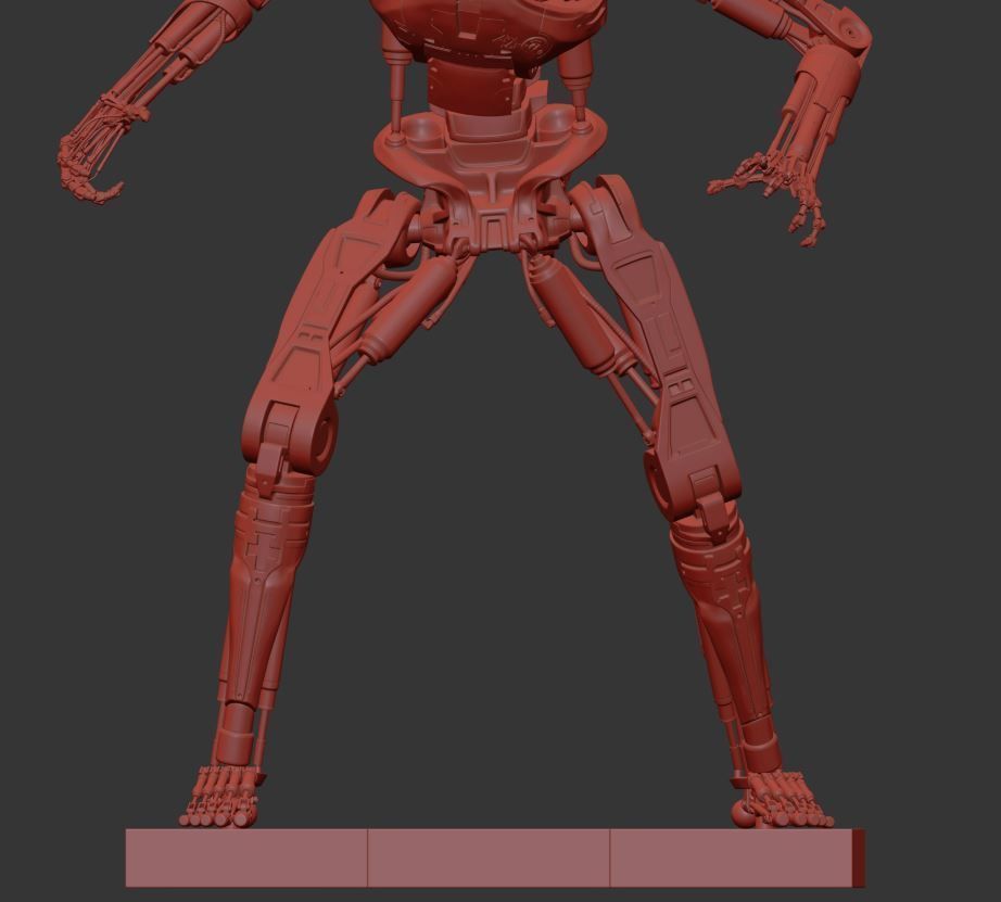 Terminator T-800 Endoskeleton T1 V4 High Detal 3D print model_12