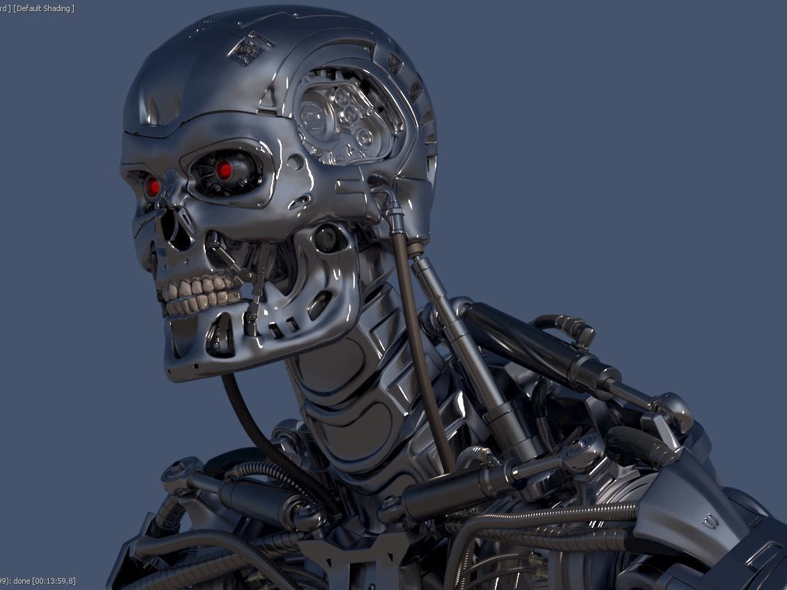 Terminator T-800 Endoskeleton T1 V4 High Detal 3D print model_36