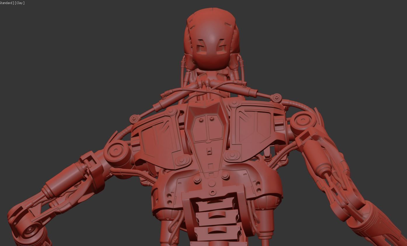 Terminator T-800 Endoskeleton T1 V4 High Detal 3D print model_18