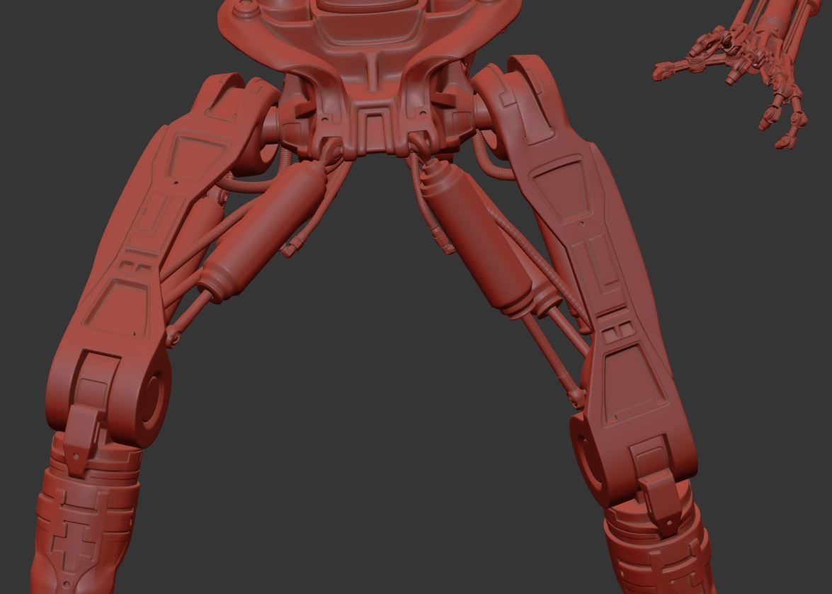 Terminator T-800 Endoskeleton T1 V4 High Detal 3D print model_13