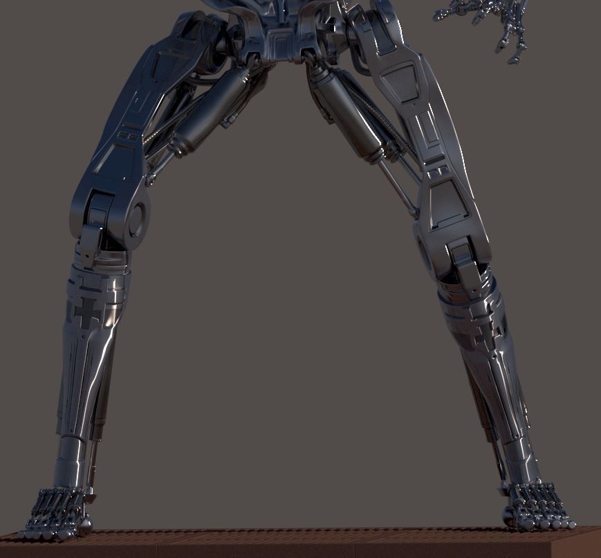 Terminator T-800 Endoskeleton T1 V4 High Detal 3D print model_35