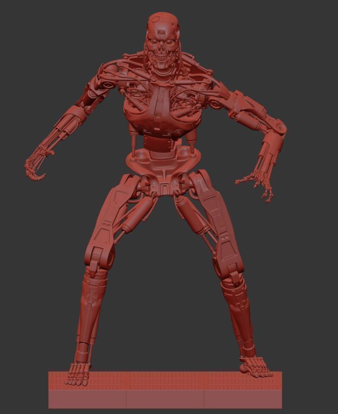 Terminator T-800 Endoskeleton T1 V4 High Detal 3D print model_3