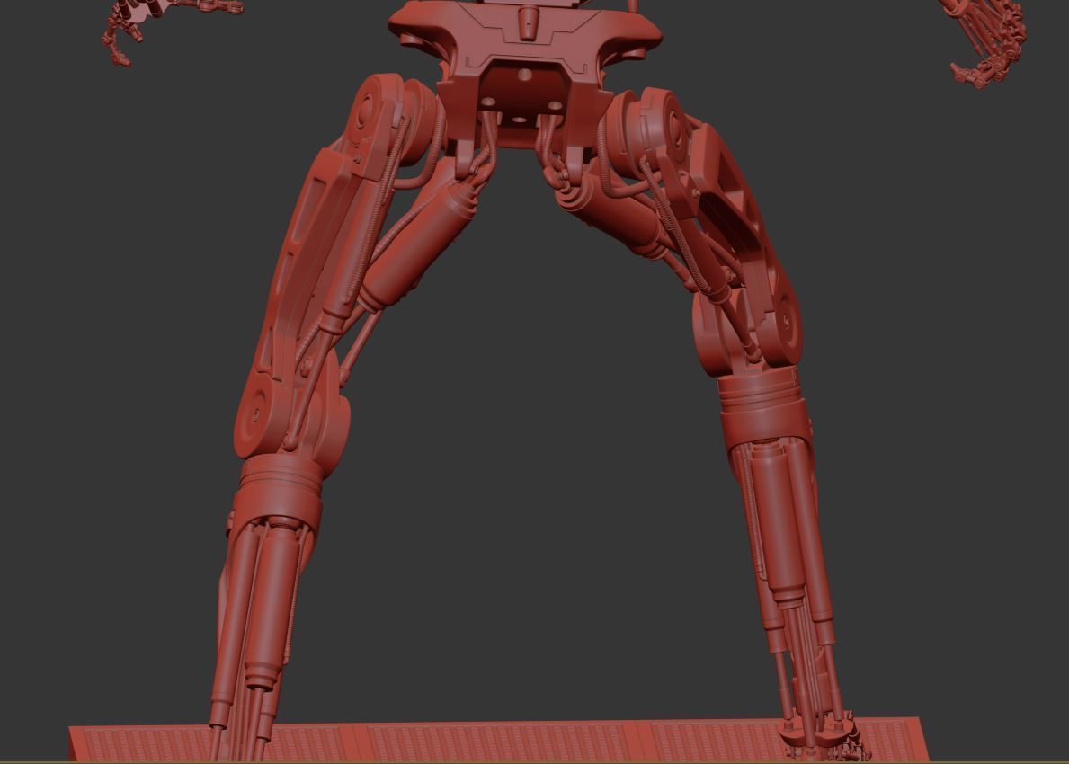 Terminator T-800 Endoskeleton T1 V4 High Detal 3D print model_19