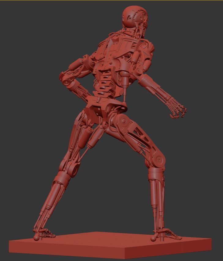 Terminator T-800 Endoskeleton T1 V4 High Detal 3D print model_9