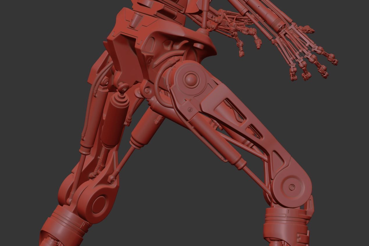 Terminator T-800 Endoskeleton T1 V4 High Detal 3D print model_21