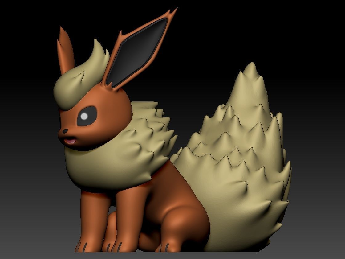 Flareon 3D print model_3