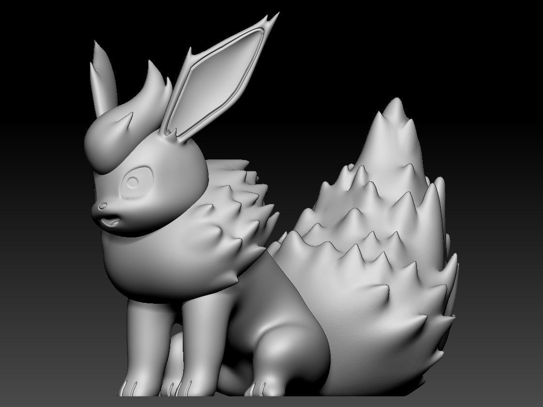 Flareon 3D print model_4