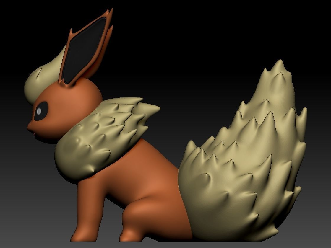 Flareon 3D print model_5
