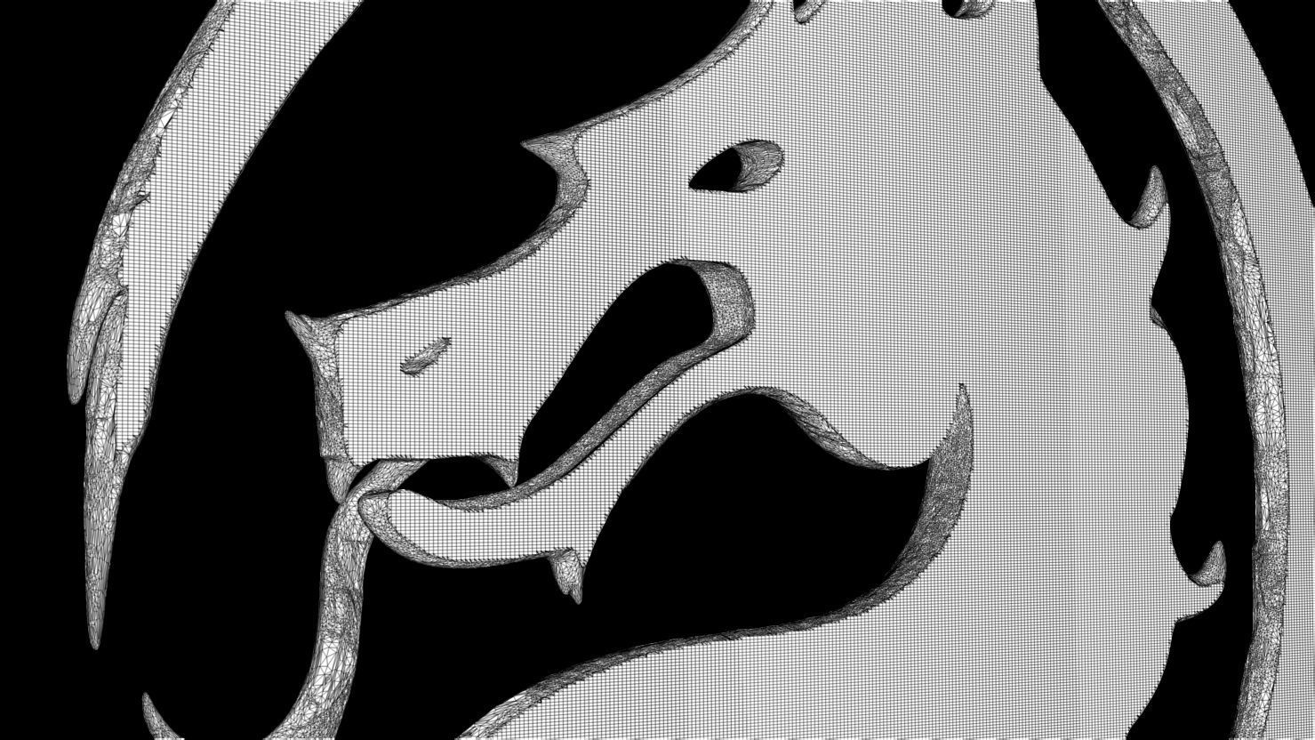 3D PRINTABLE MORTAL KOMBAT MK1 2023 DRAGON LOGO 3D print model_19