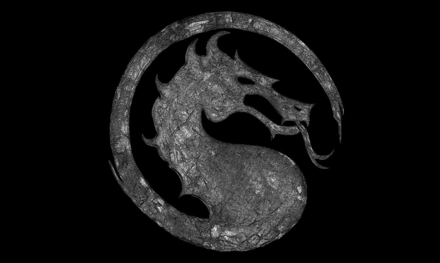 3D PRINTABLE MORTAL KOMBAT MK1 2023 DRAGON LOGO 3D print model_16