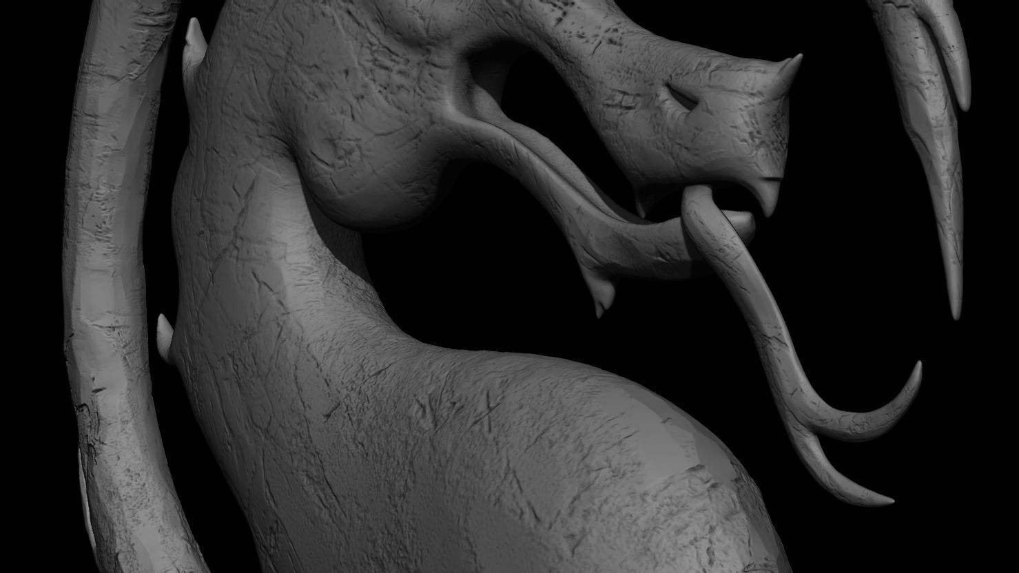 3D PRINTABLE MORTAL KOMBAT MK1 2023 DRAGON LOGO 3D print model_11