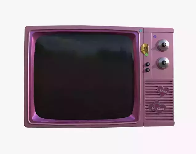 Cartoon Style Television Stylized TV 3D Model Low-poly 3D model