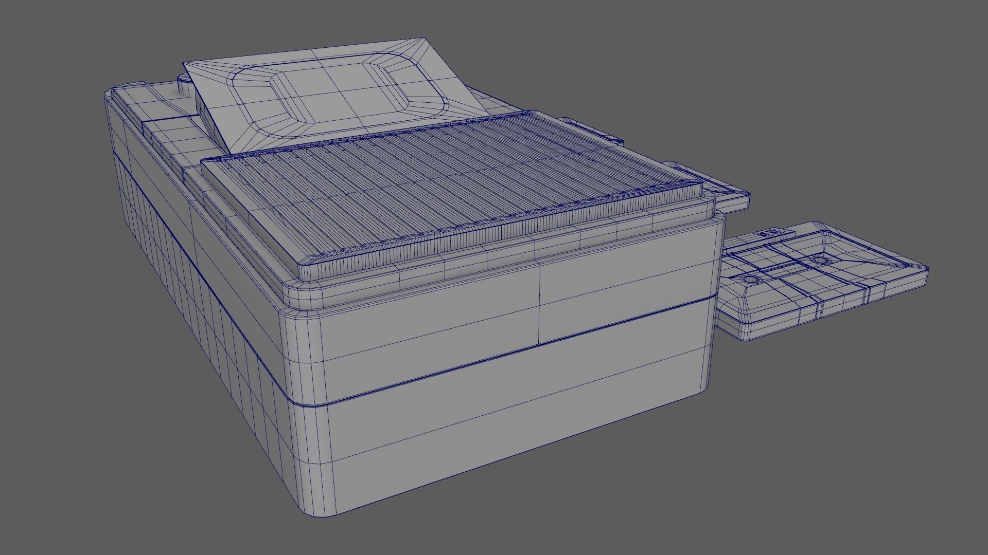 Retro Vintage Cassette Tape Recorder Stylized 3D Model 3D model_12