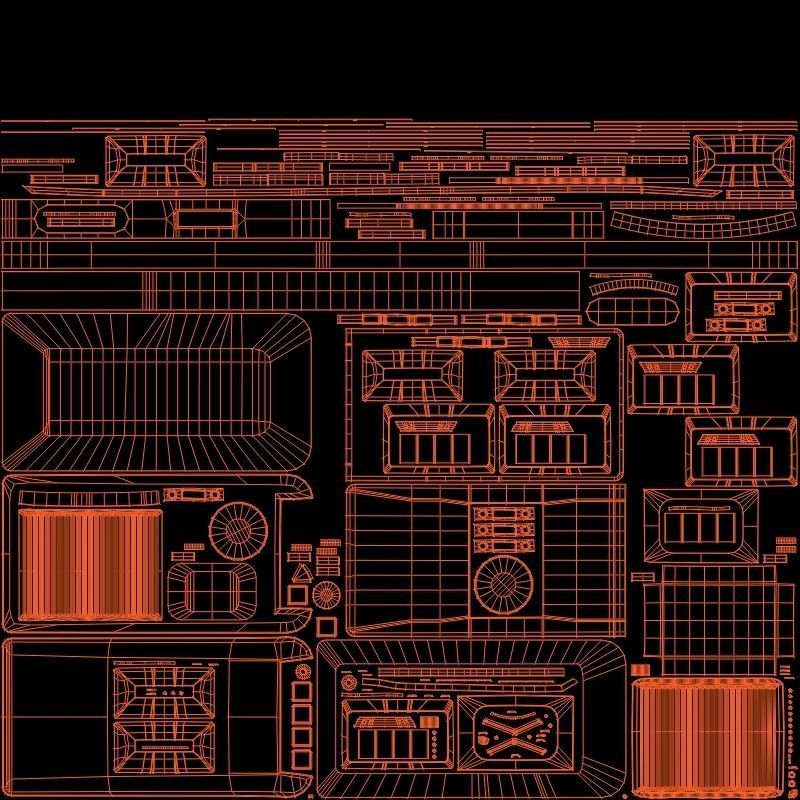 Retro Vintage Cassette Tape Recorder Stylized 3D Model 3D model_22