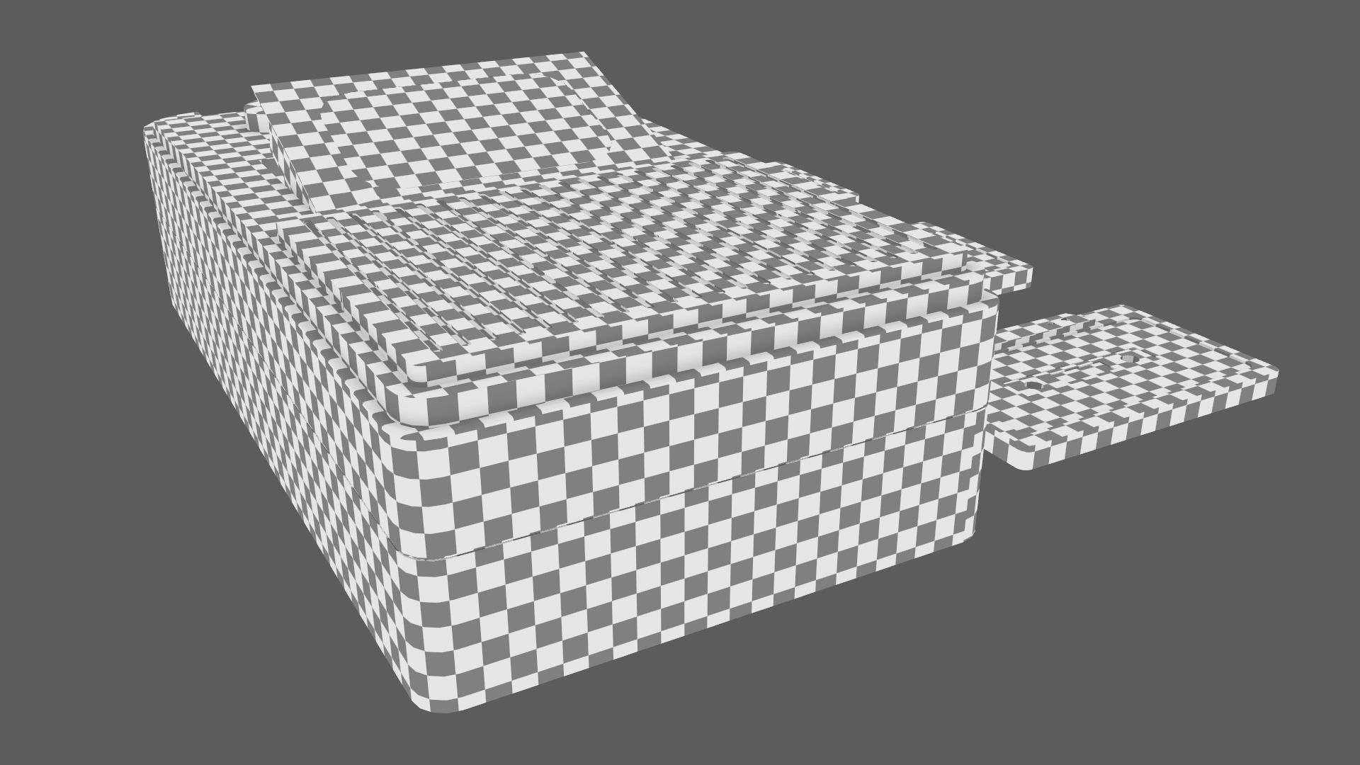 Retro Vintage Cassette Tape Recorder Stylized 3D Model 3D model_20