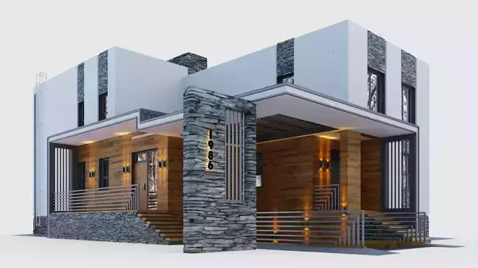 Cottage on three levels with a garage in the basement