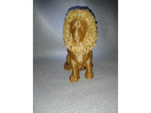 Hairy Lion 3D print model_1