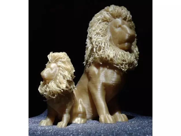 Hairy Lion 3D print model_0
