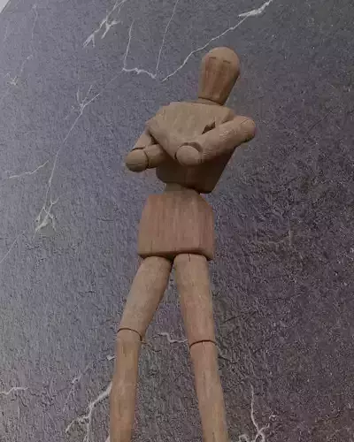 Wooden Drawing Armature 3D model