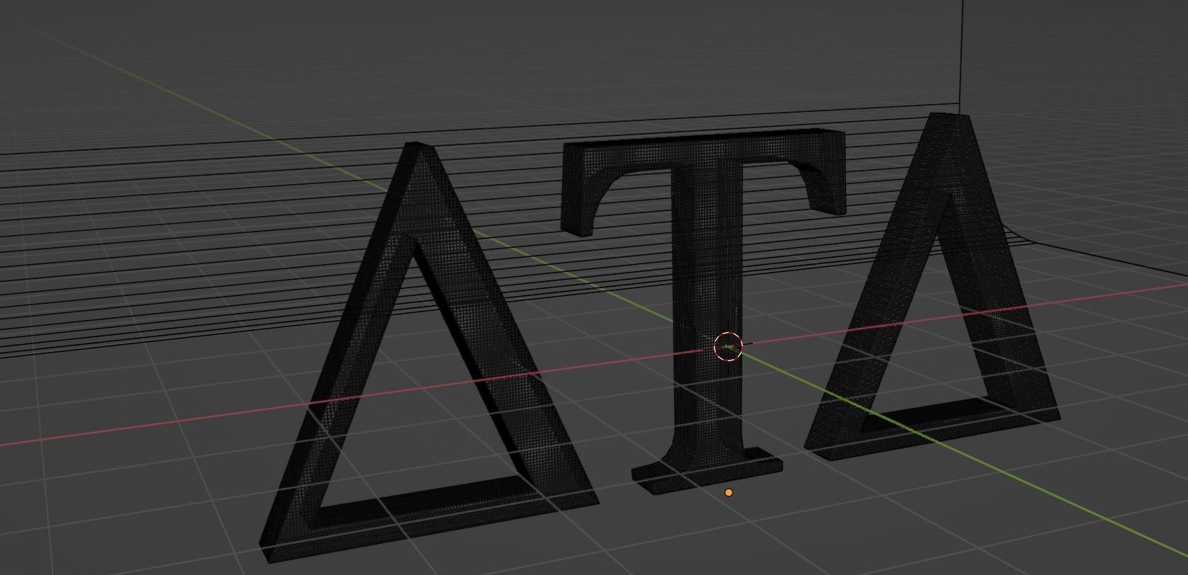 Greek letters DTD 3D model | CGTrader